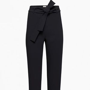 Aritzia babaton size 4 black tie trousers